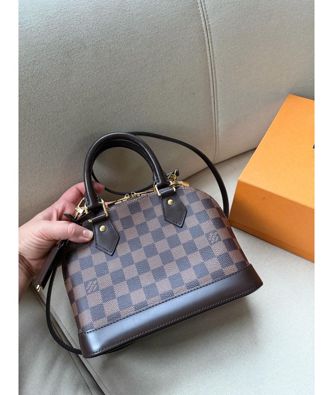 LOUIS VUITTON Коричневая сумка через плечо, фото 4