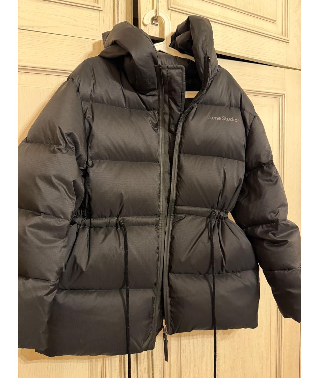 ACNE STUDIOS Черный полиэстеровый пуховик, фото 5