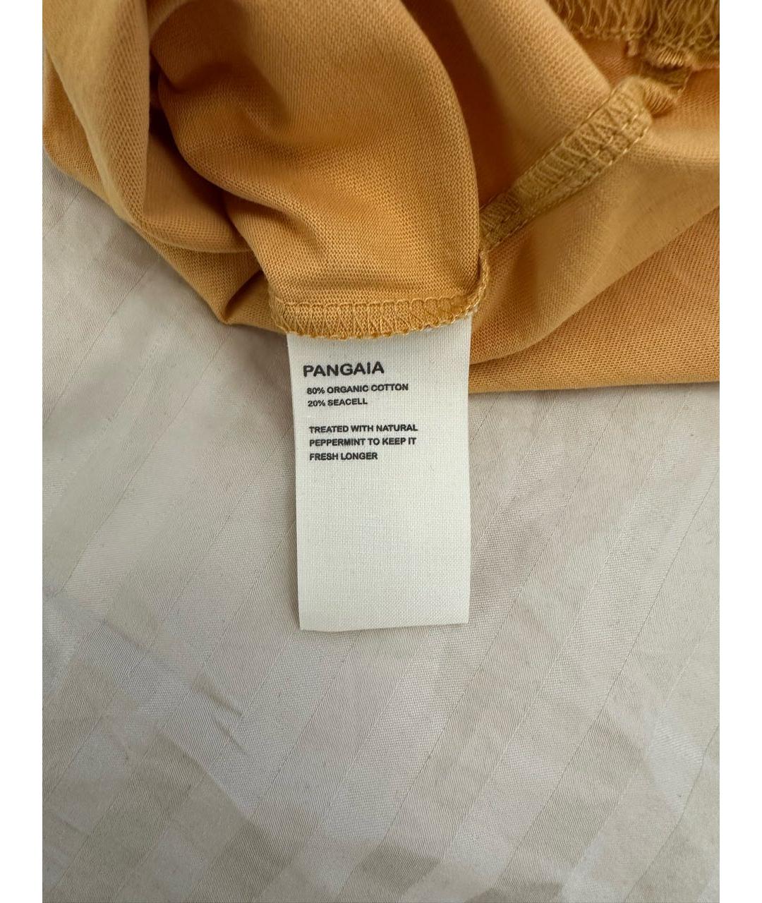 THE PANGAIA Горчичный хлопковый джемпер / свитер, фото 5