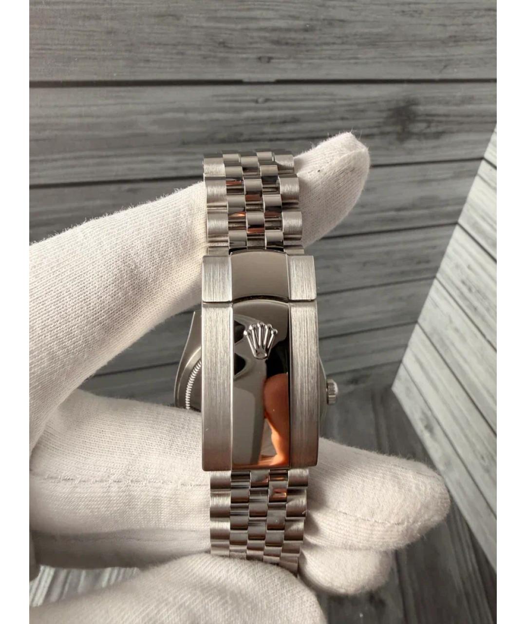 ROLEX Зеленые часы из белого золота, фото 5