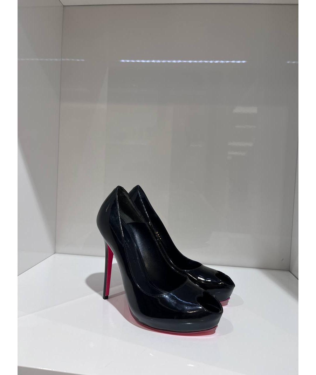 ALEXANDER MCQUEEN Черные туфли из лакированной кожи, фото 4