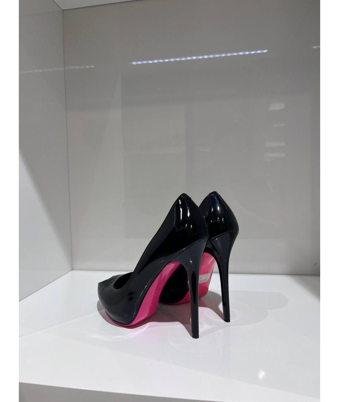 ALEXANDER MCQUEEN Черные туфли из лакированной кожи, фото 3