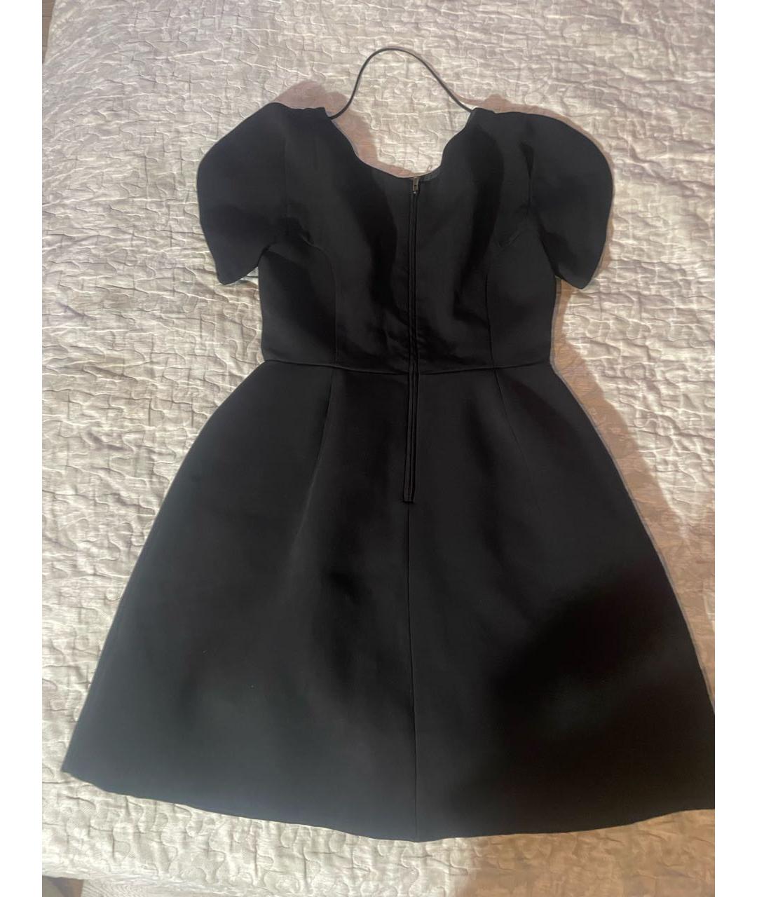 MIU MIU Черное хлопковое коктейльное платье, фото 2