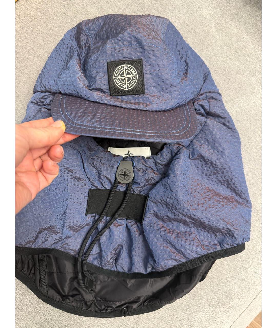 STONE ISLAND Фиолетовая синтетическая кепка/бейсболка, фото 3