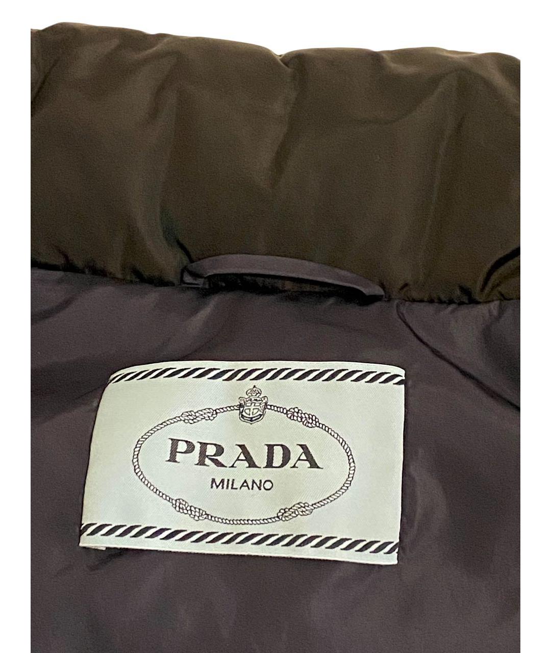 PRADA Черная полиамидовая куртка, фото 3