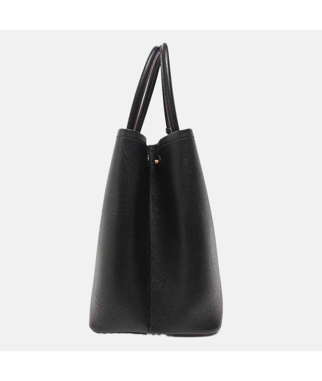 PRADA Черная кожаная сумка с короткими ручками, фото 5