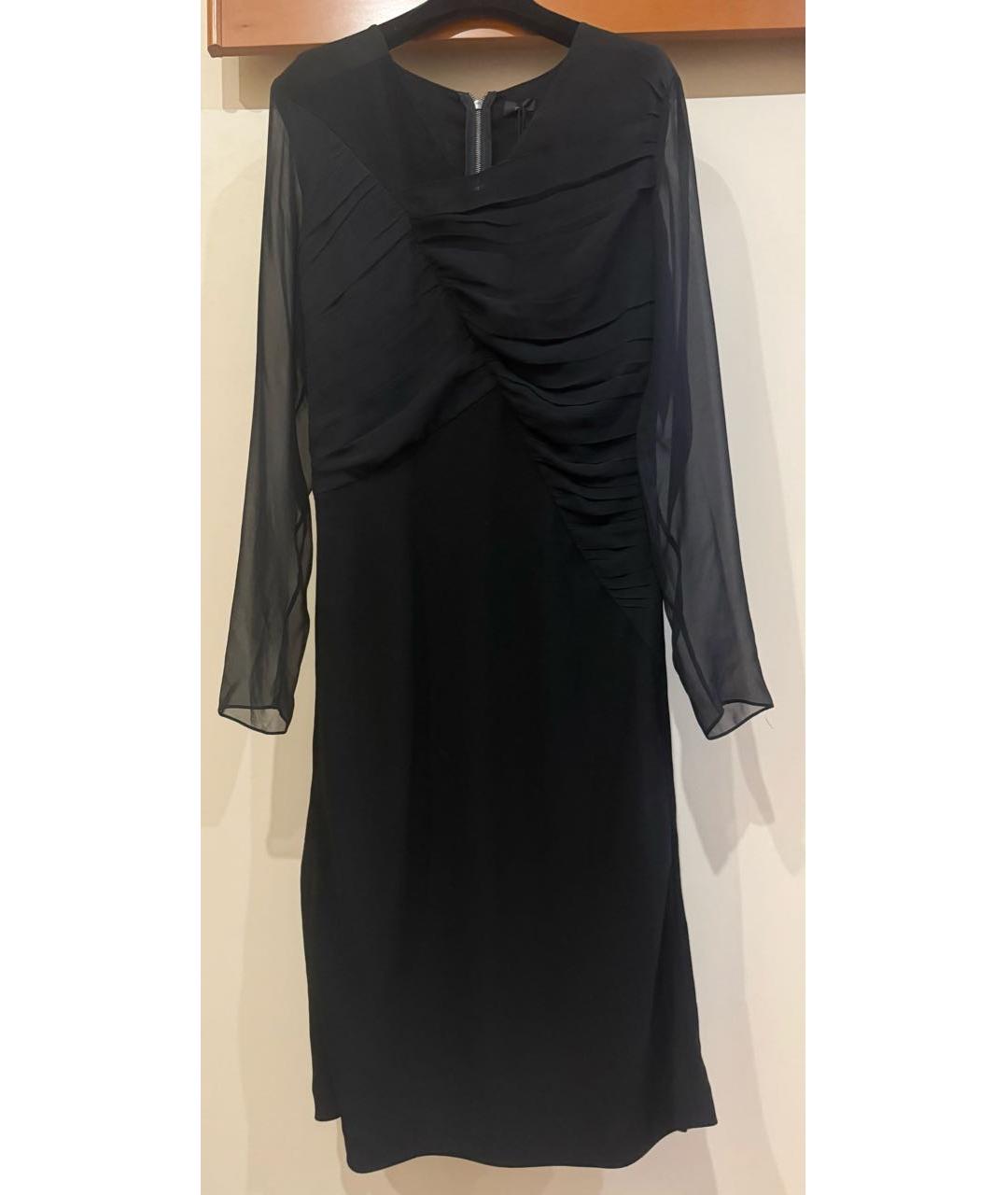 JOSEPH Черное ацетатное платье, фото 9