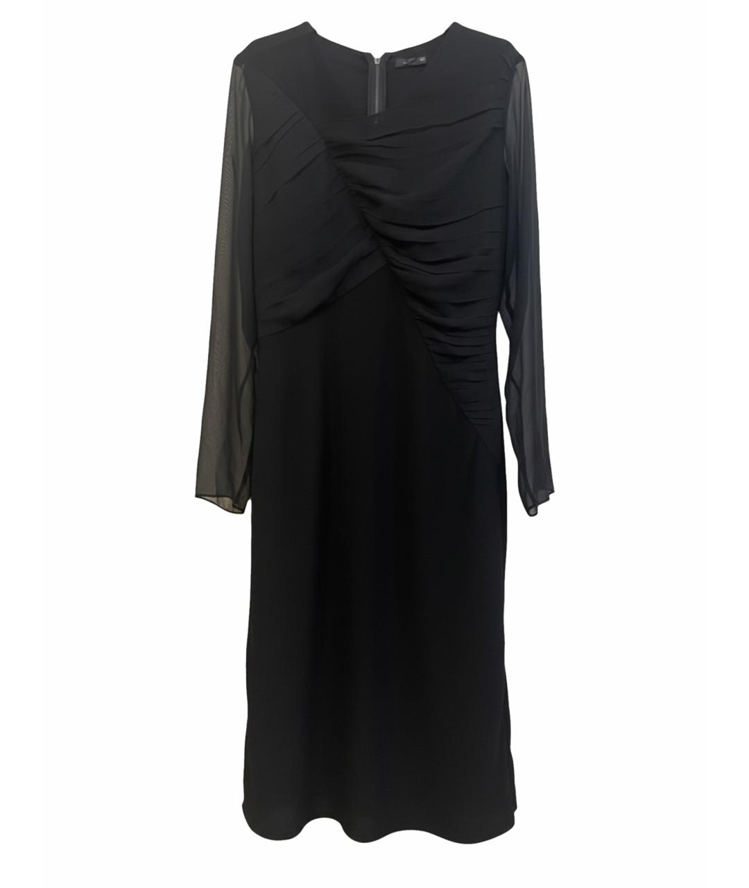 JOSEPH Черное ацетатное платье, фото 1