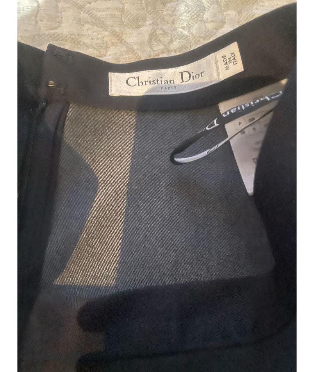 CHRISTIAN DIOR Серая юбка макси, фото 3