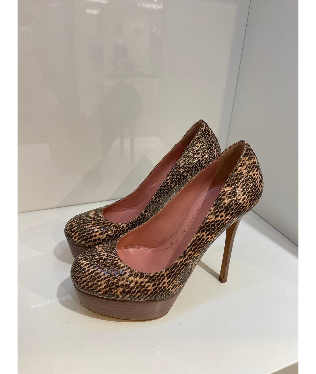 ALEXANDER MCQUEEN Мульти кожаные туфли, фото 4