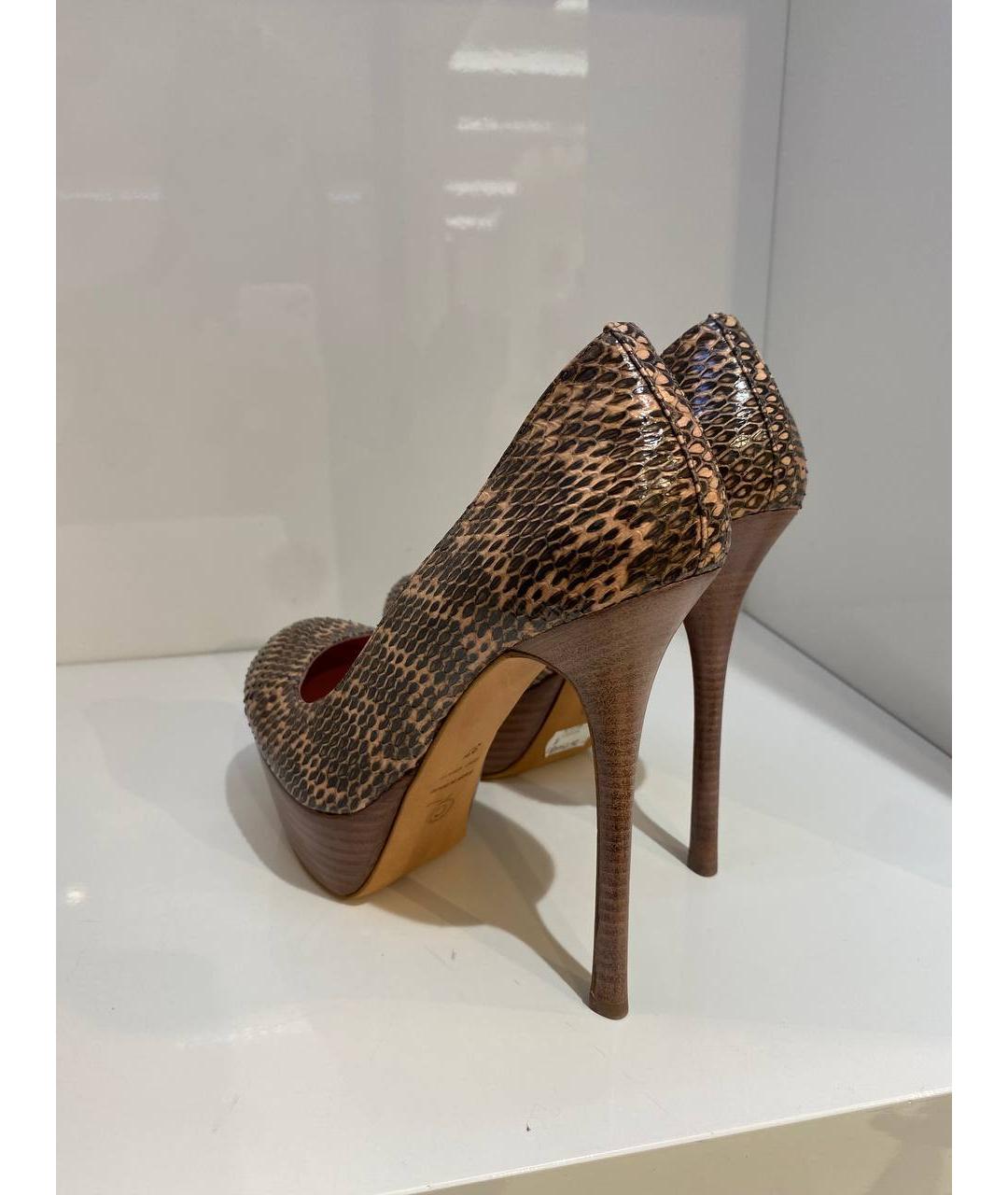 ALEXANDER MCQUEEN Мульти кожаные туфли, фото 3