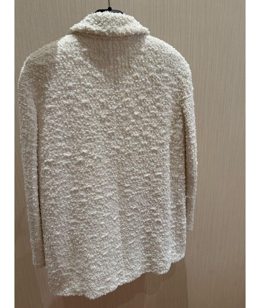 CHANEL Белый твидовый жакет/пиджак, фото 2