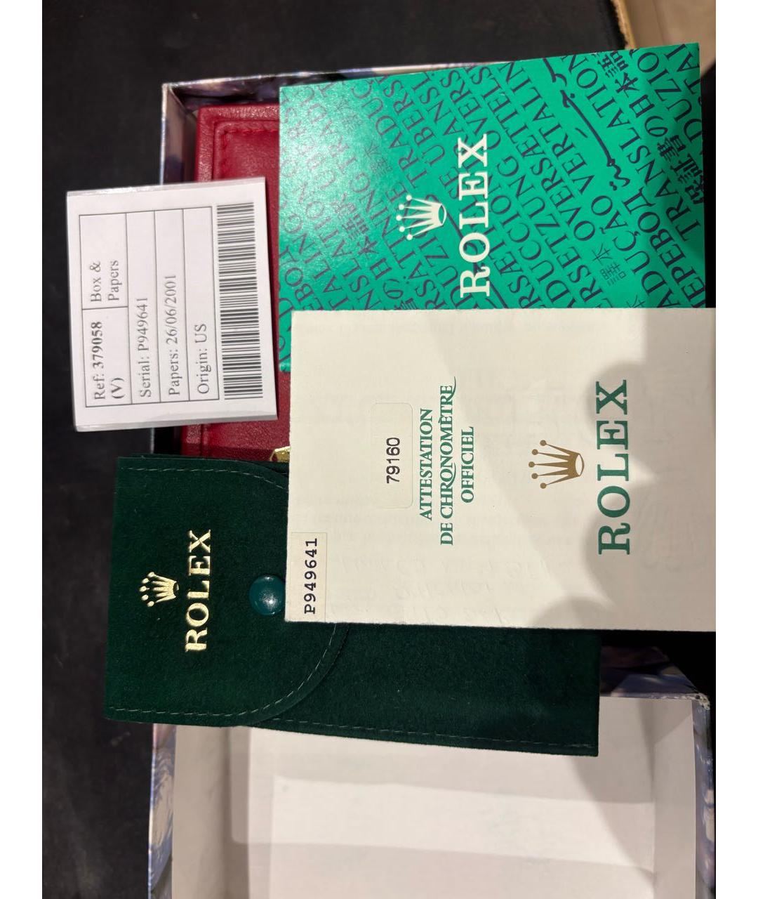 ROLEX Серебряные часы из белого золота, фото 4