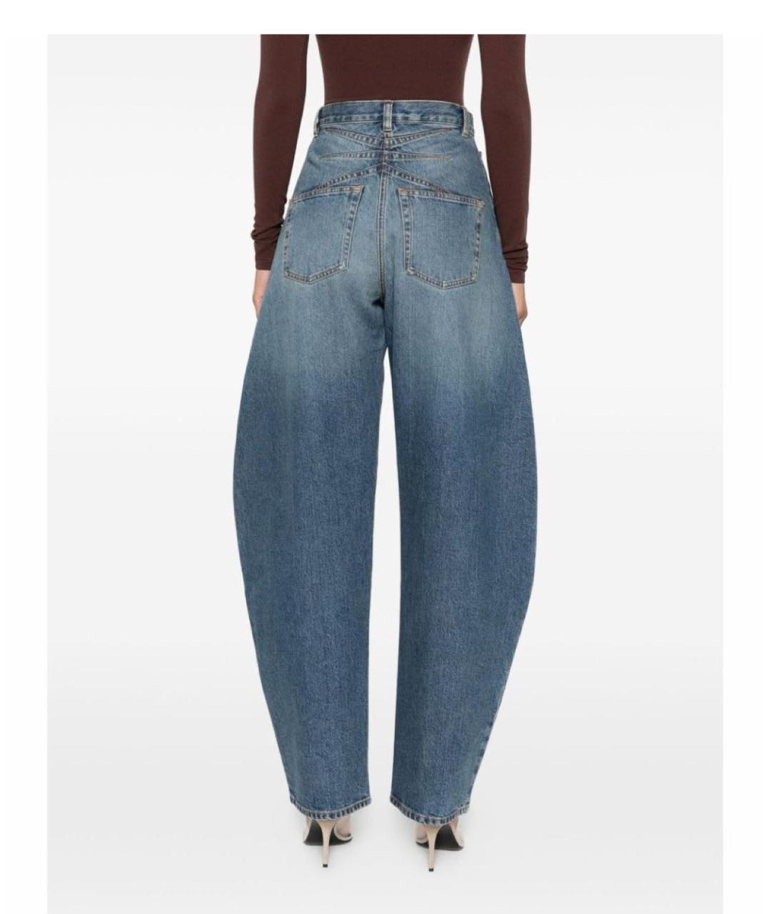 ALAIA Синие хлопковые джинсы клеш, фото 2