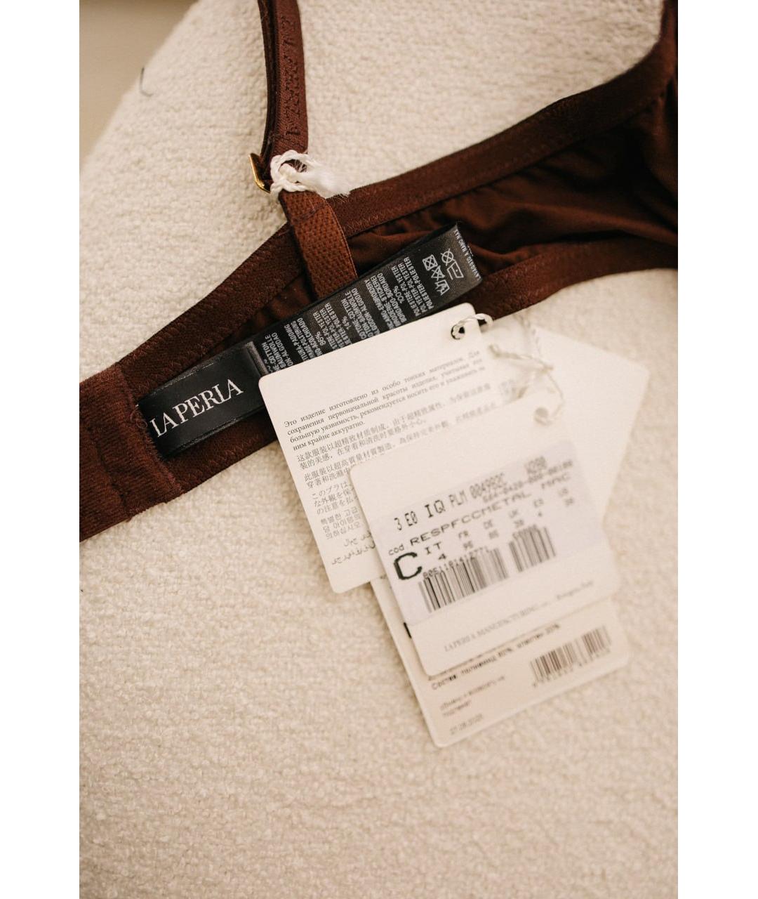 LA PERLA Коричневый бюстгалтеры, фото 6