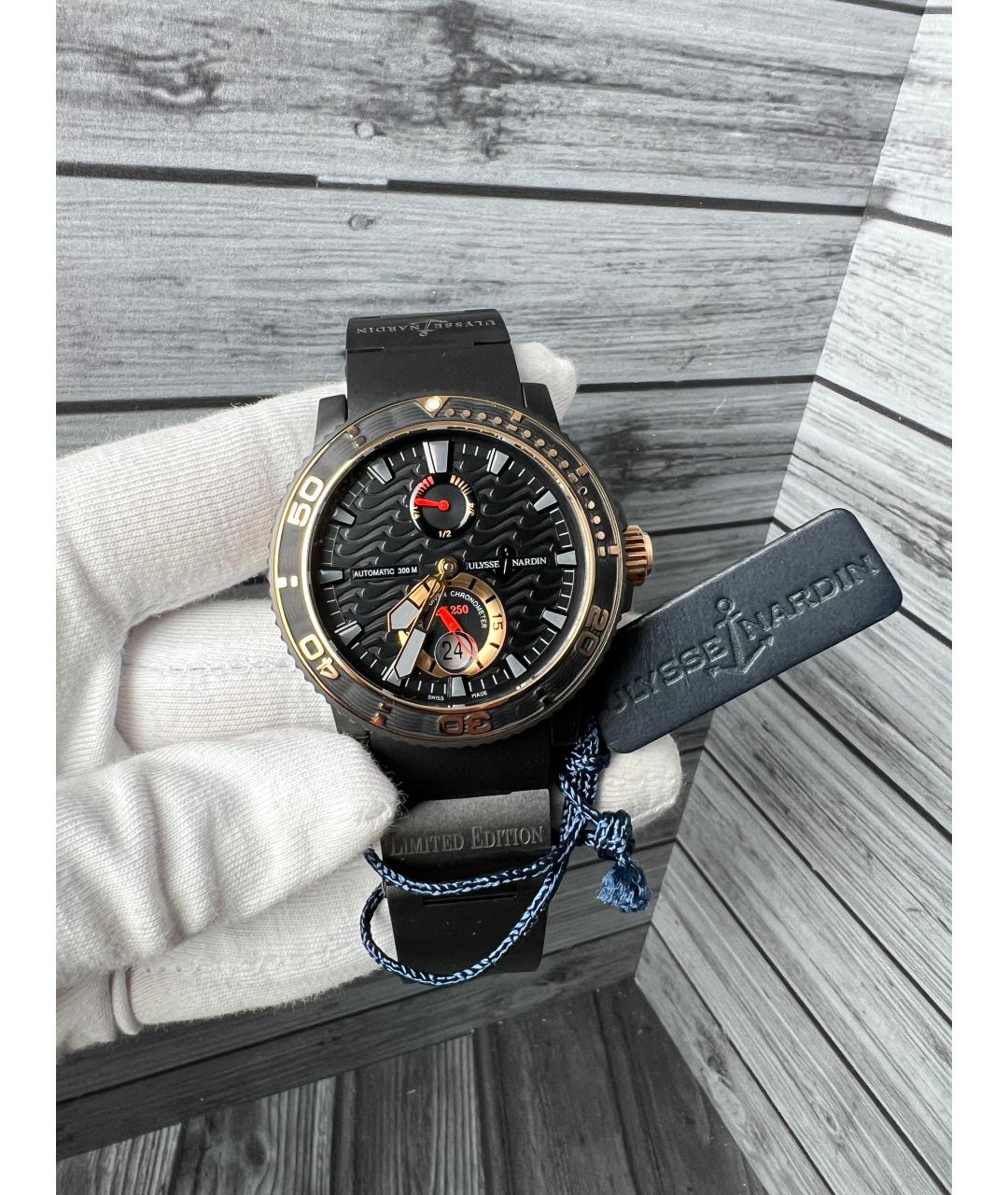 Ulysse Nardin Черные часы, фото 3