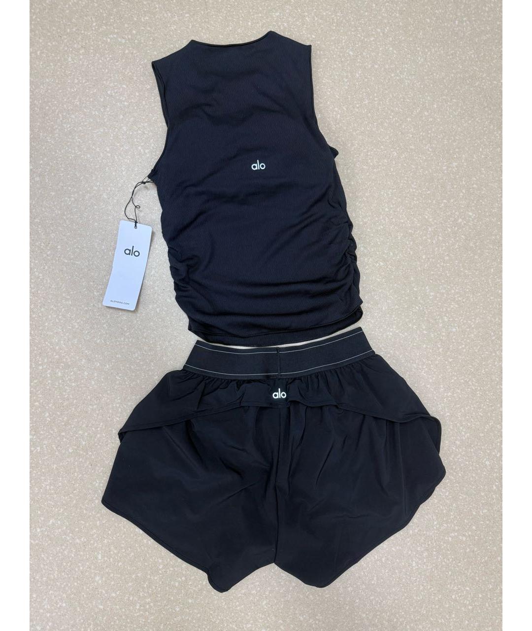 ALO YOGA Черный полиэстеровый спортивные костюмы, фото 2