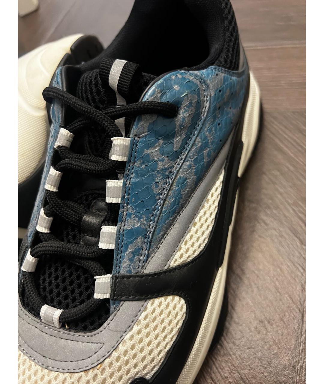 CHRISTIAN DIOR Мульти текстильные низкие кроссовки / кеды, фото 7