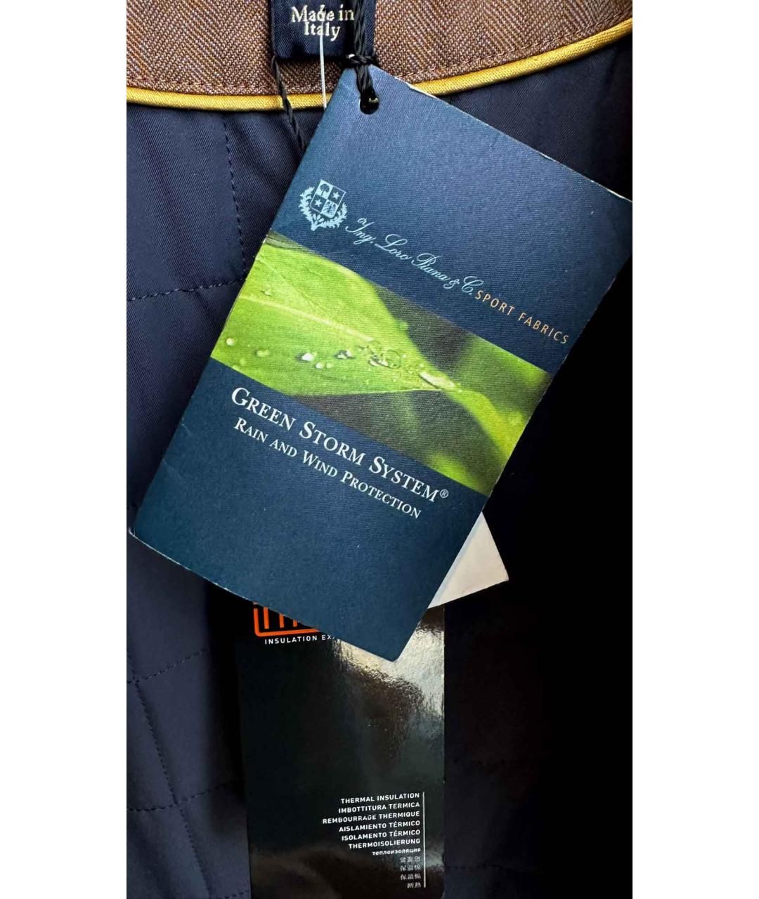 LORO PIANA Коричневое шерстяное пальто, фото 5