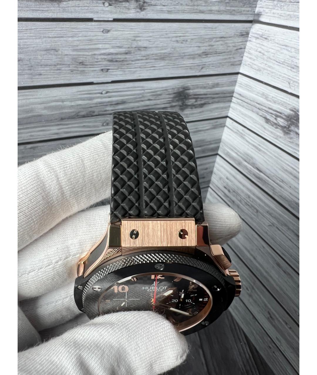 HUBLOT Черные часы из розового золота, фото 8