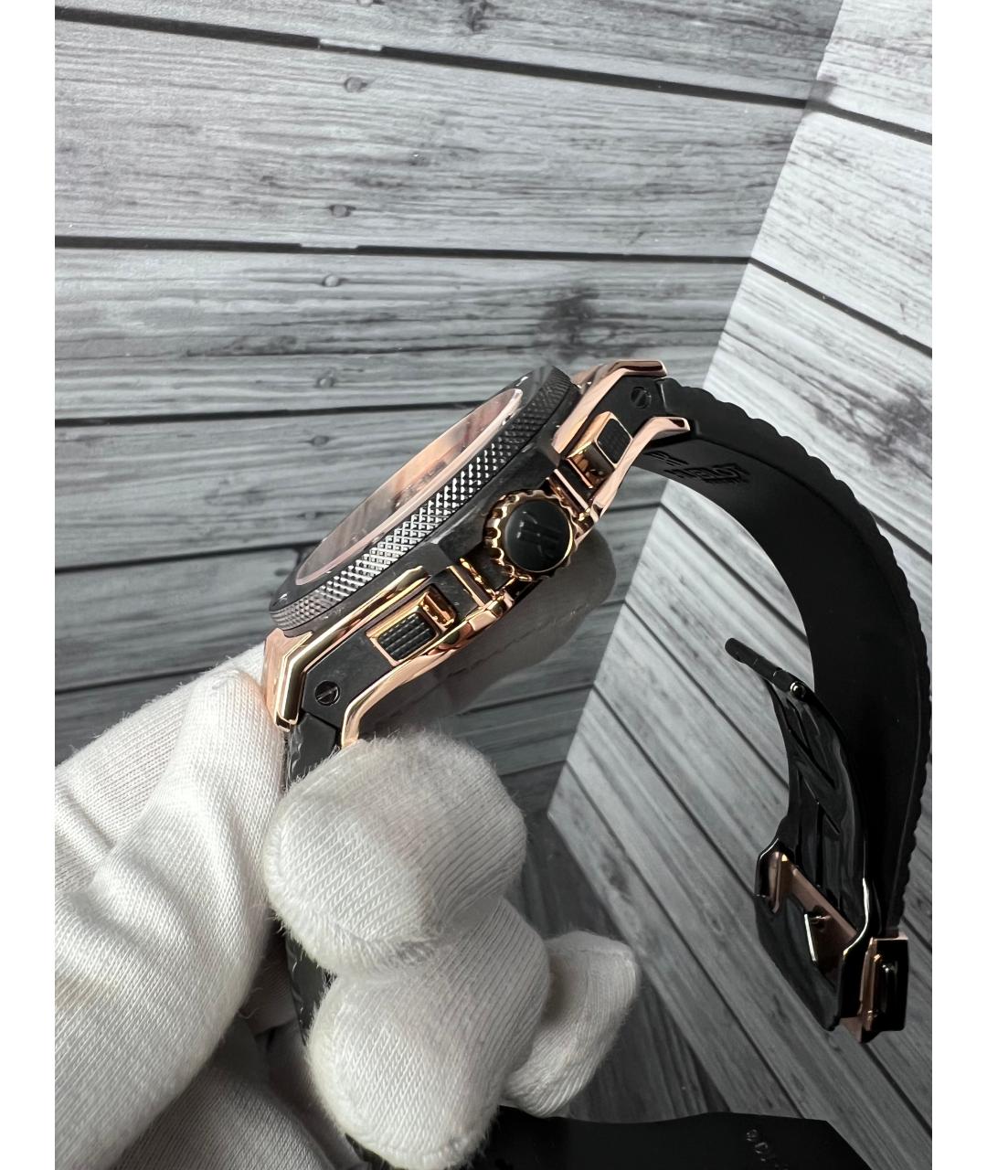 HUBLOT Черные часы из розового золота, фото 5