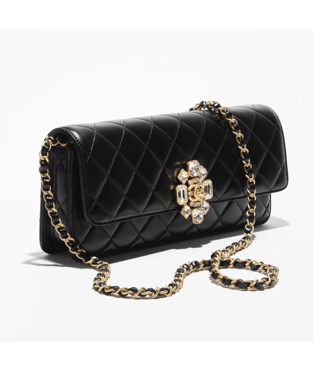 CHANEL Черная кожаная сумка через плечо, фото 5