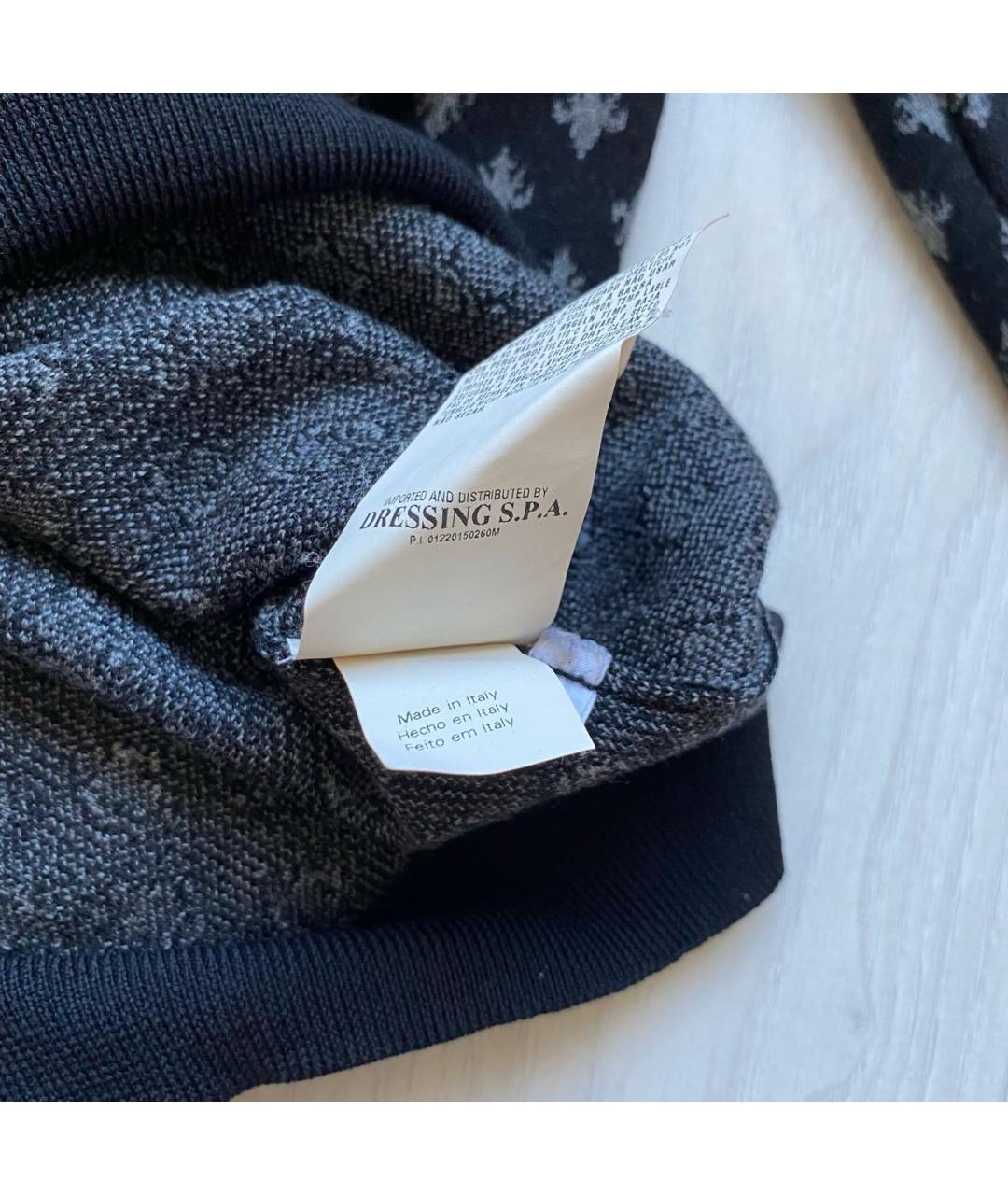 CAVALLI CLASS Черный шерстяной джемпер / свитер, фото 7