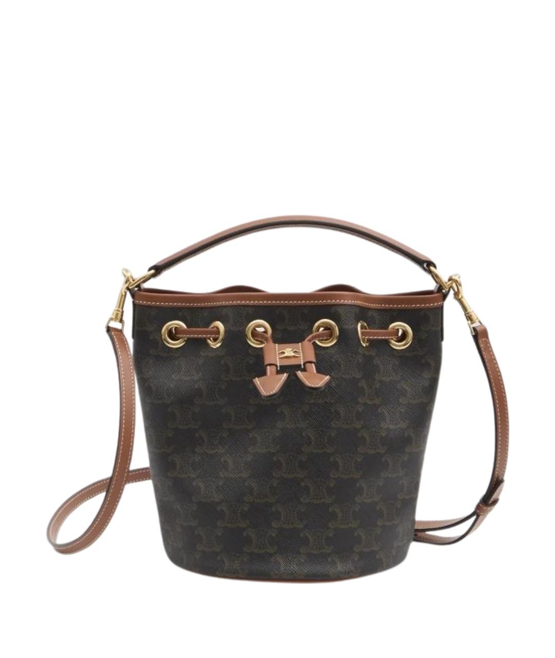 CELINE Коричневая сумка через плечо, фото 1