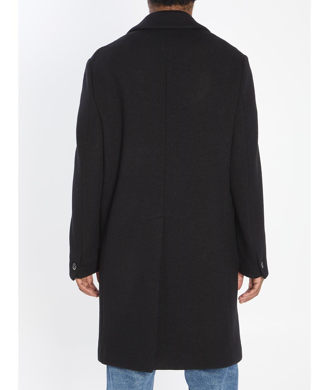 BARENA Черное шерстяное пальто, фото 4