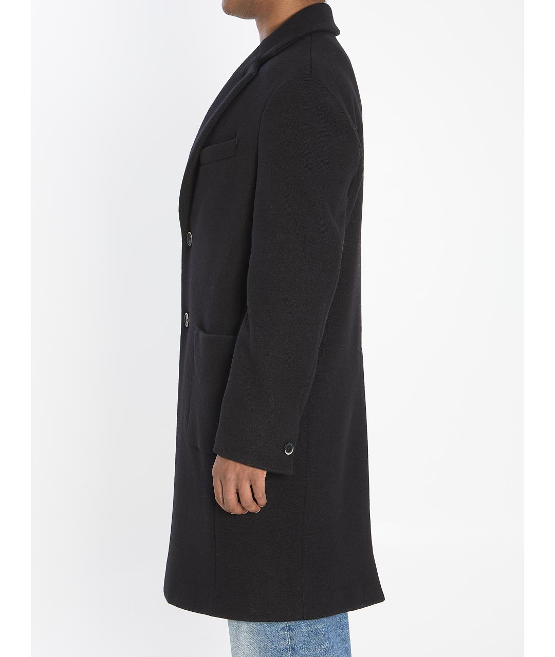 BARENA Черное шерстяное пальто, фото 3