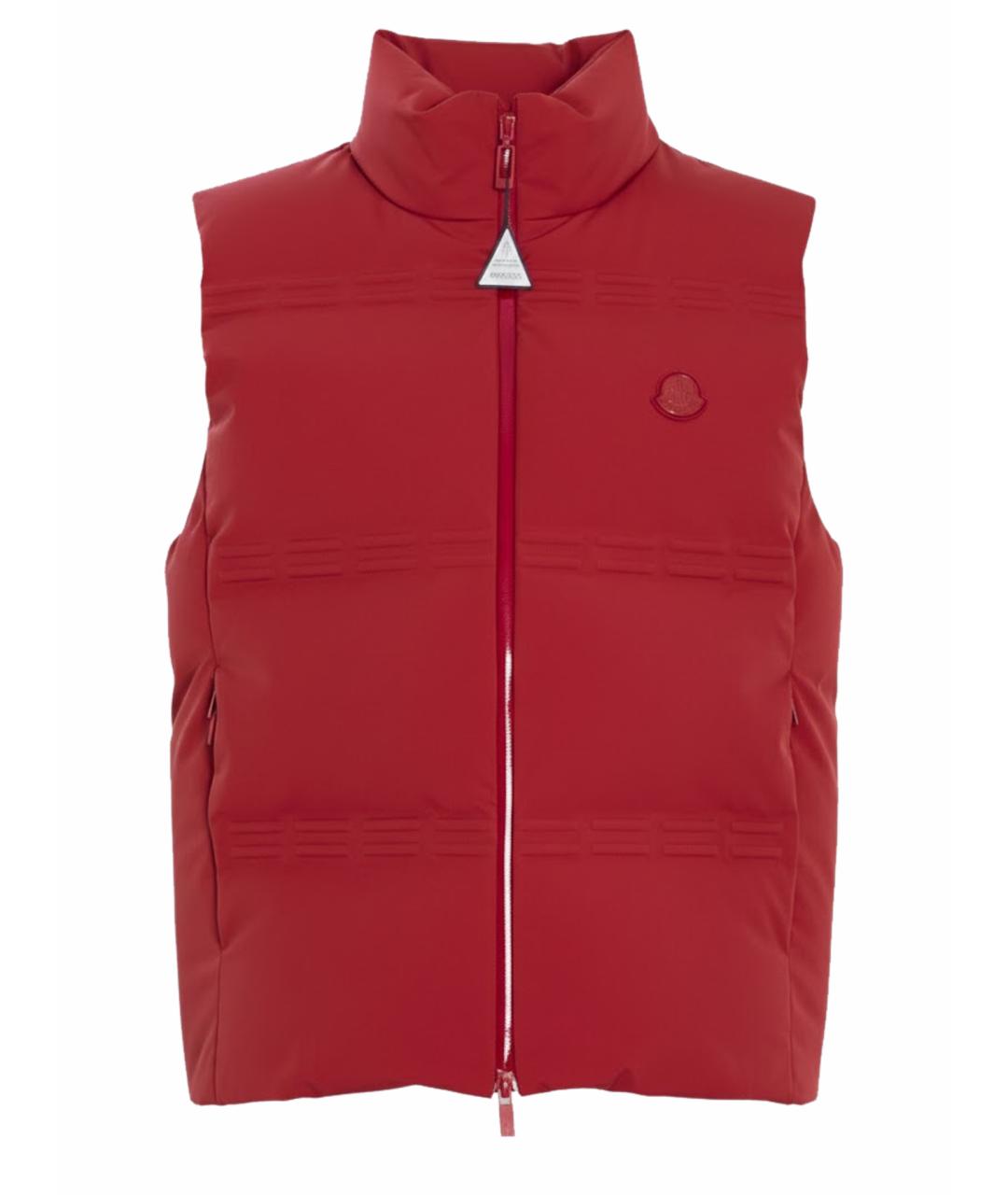 MONCLER Красный полиамидовый жилет, фото 1