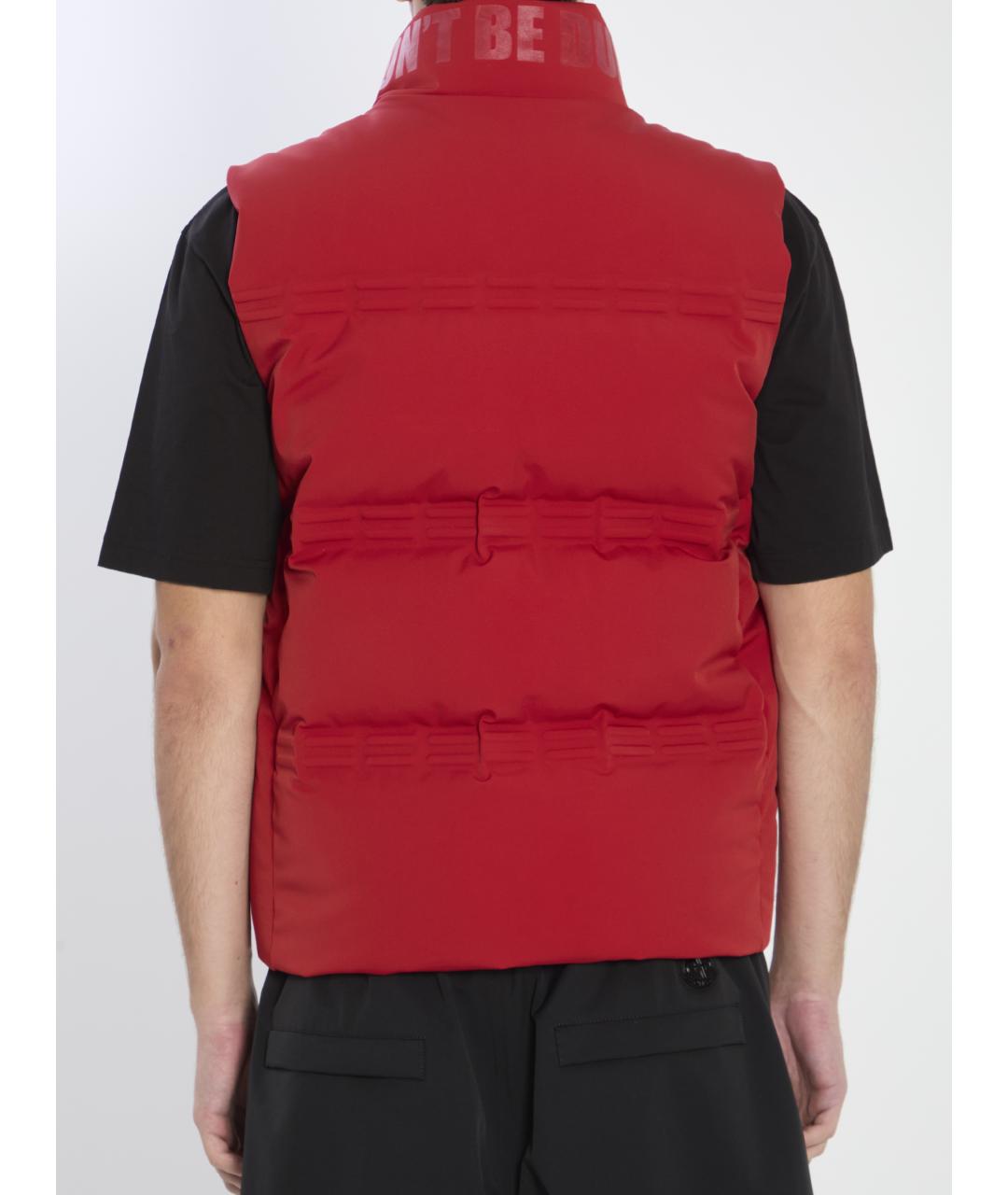 MONCLER Красный полиамидовый жилет, фото 4