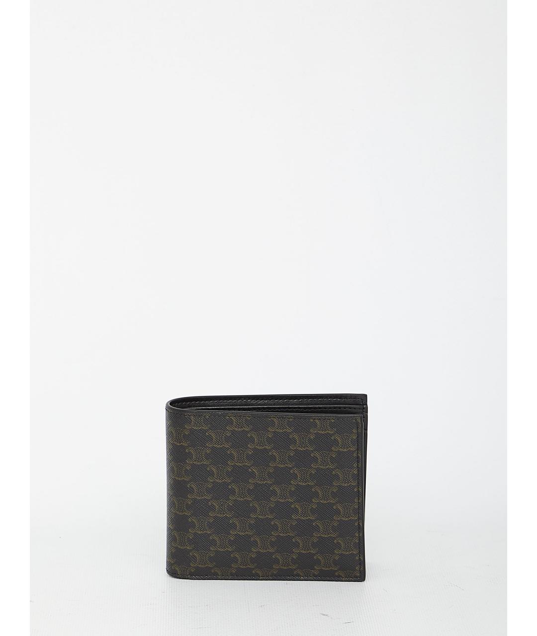 CELINE Черный кожаный кошелек, фото 5