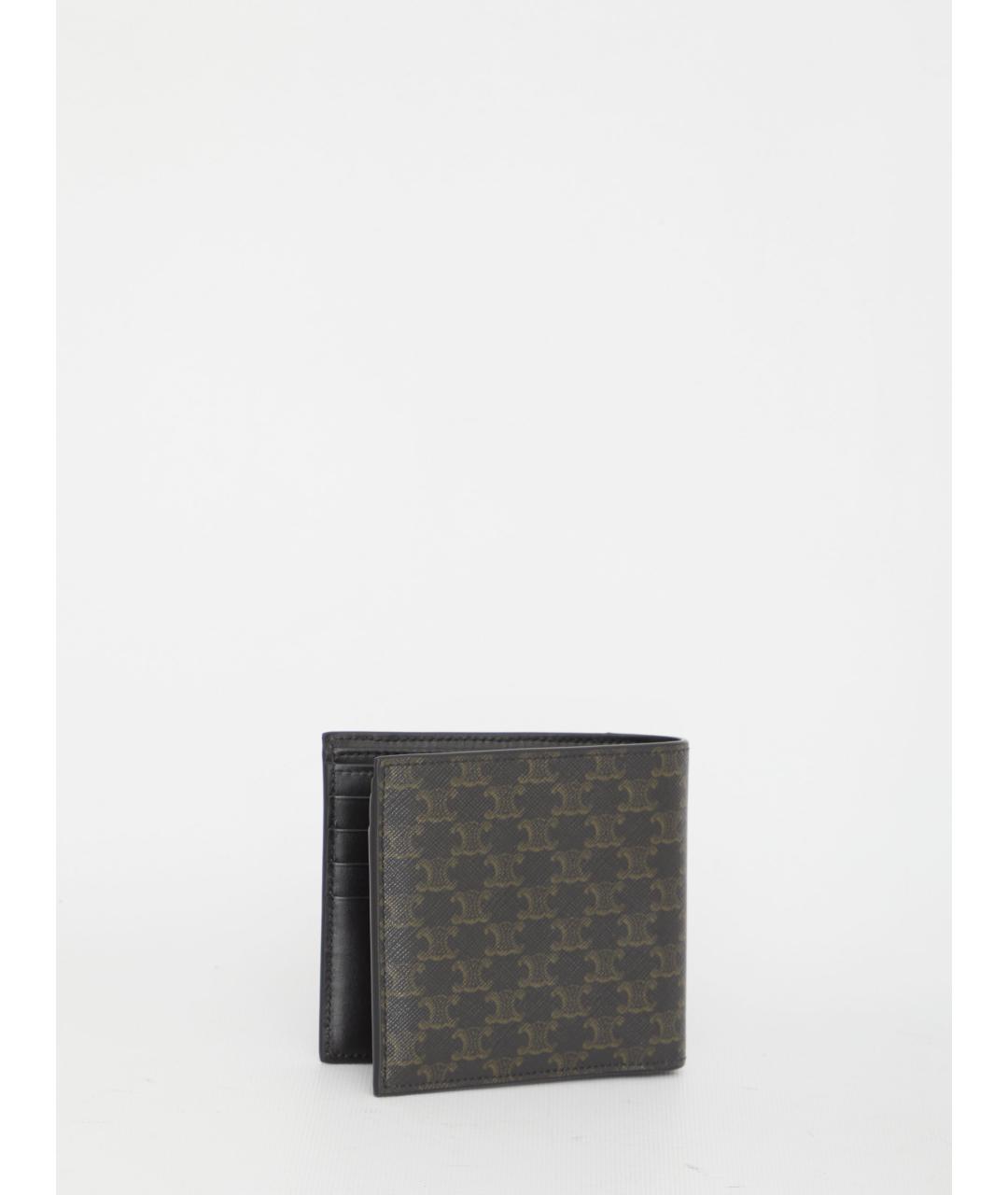 CELINE Черный кожаный кошелек, фото 2