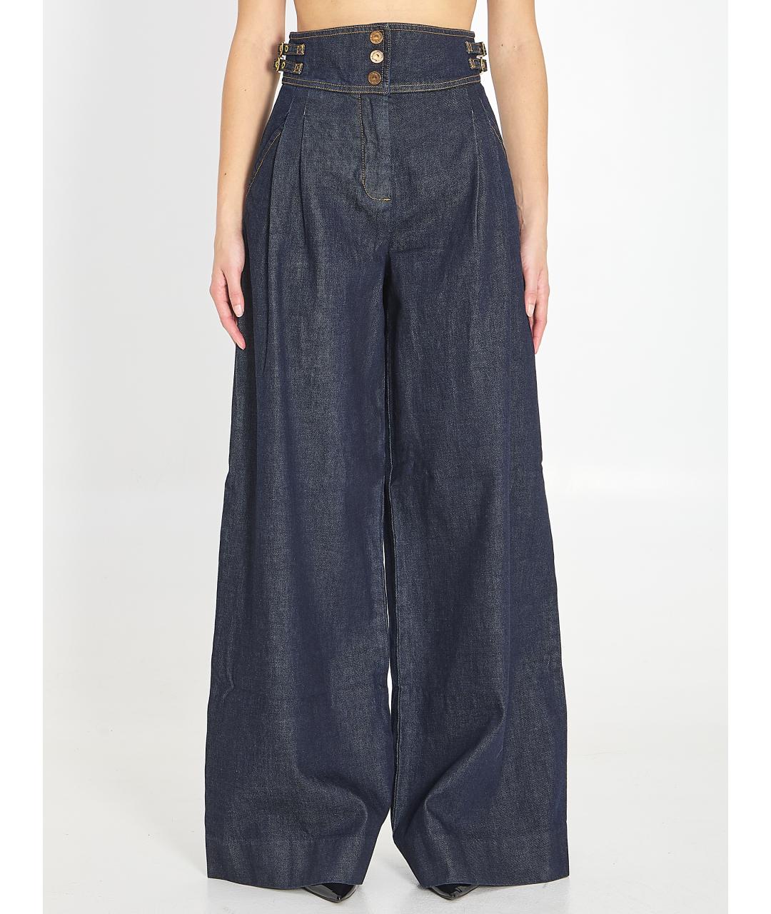 ZIMMERMANN Синие хлопковые джинсы клеш, фото 5