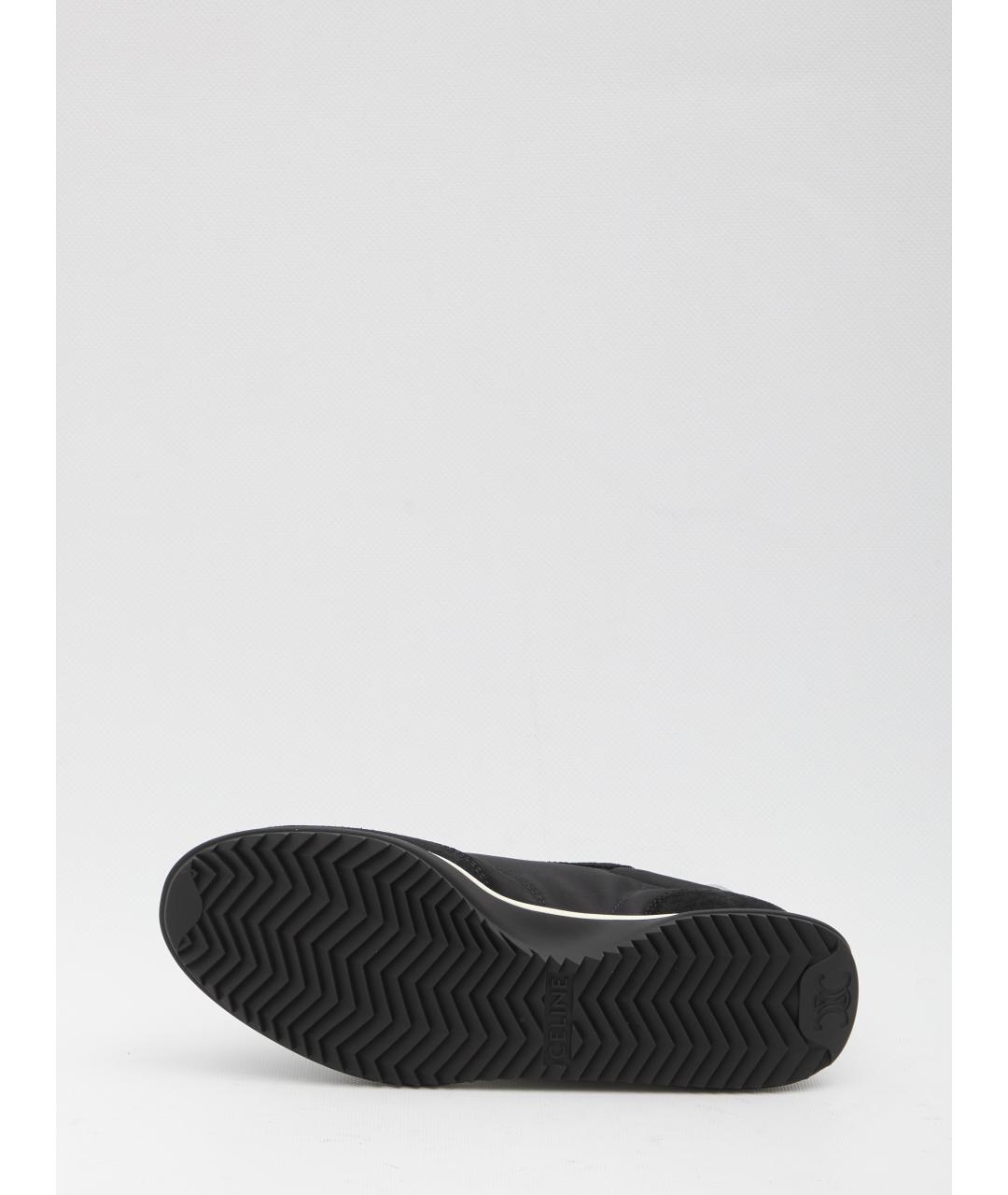 CELINE Черные текстильные кроссовки, фото 4