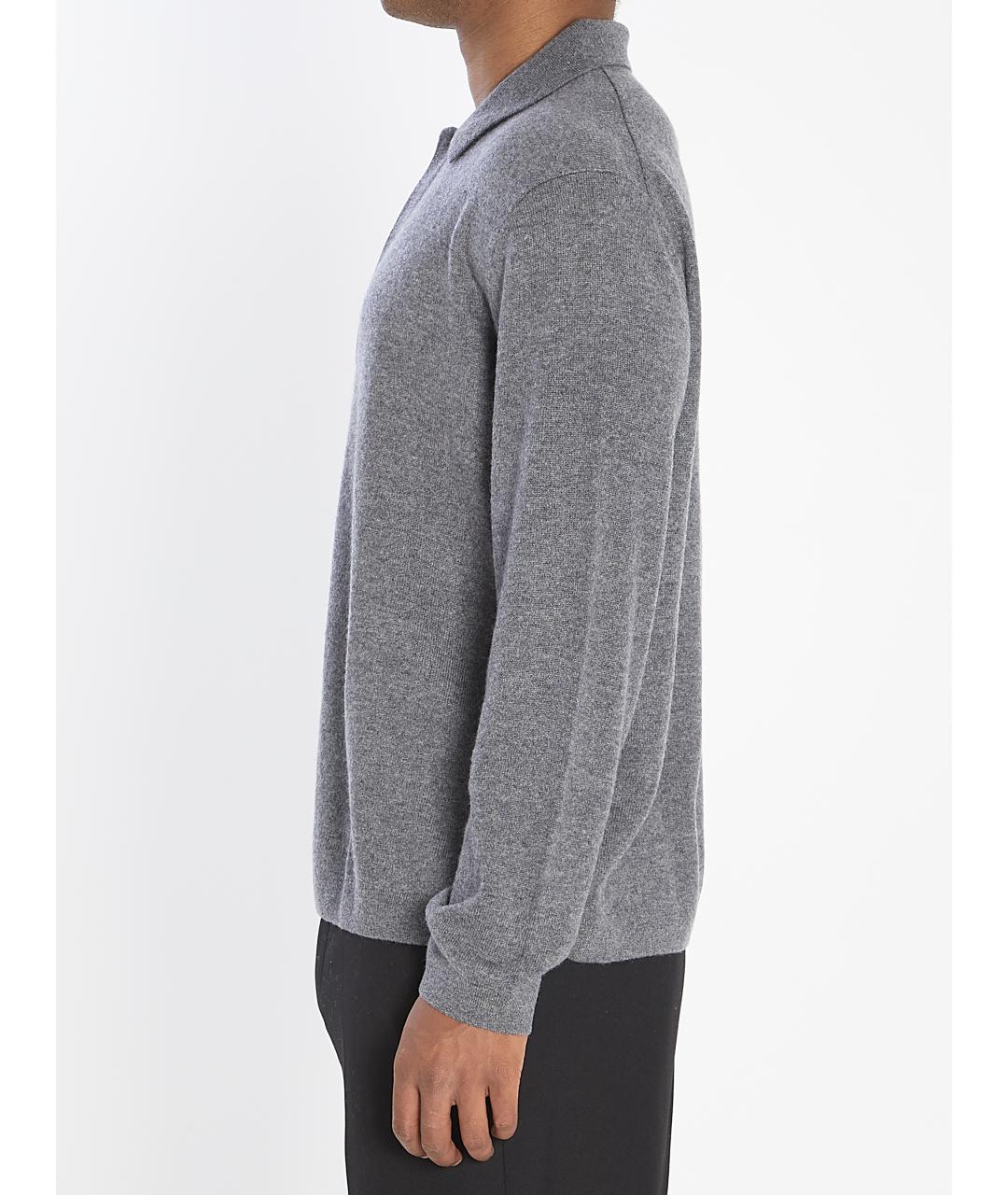 LISA YANG Серый кашемировый джемпер / свитер, фото 3