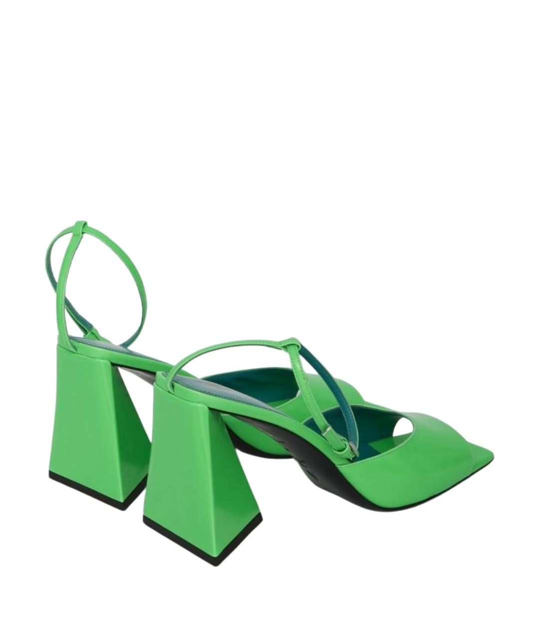 THE ATTICO Зеленые босоножки, фото 2