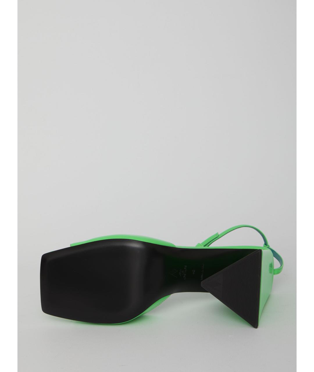 THE ATTICO Зеленые босоножки, фото 3