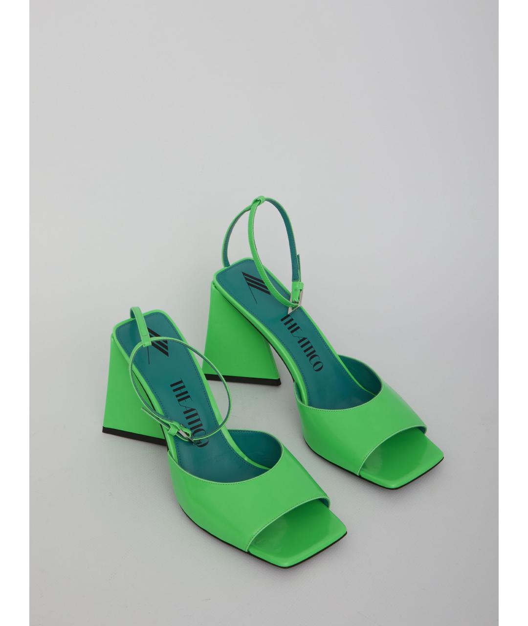 THE ATTICO Зеленые босоножки, фото 4