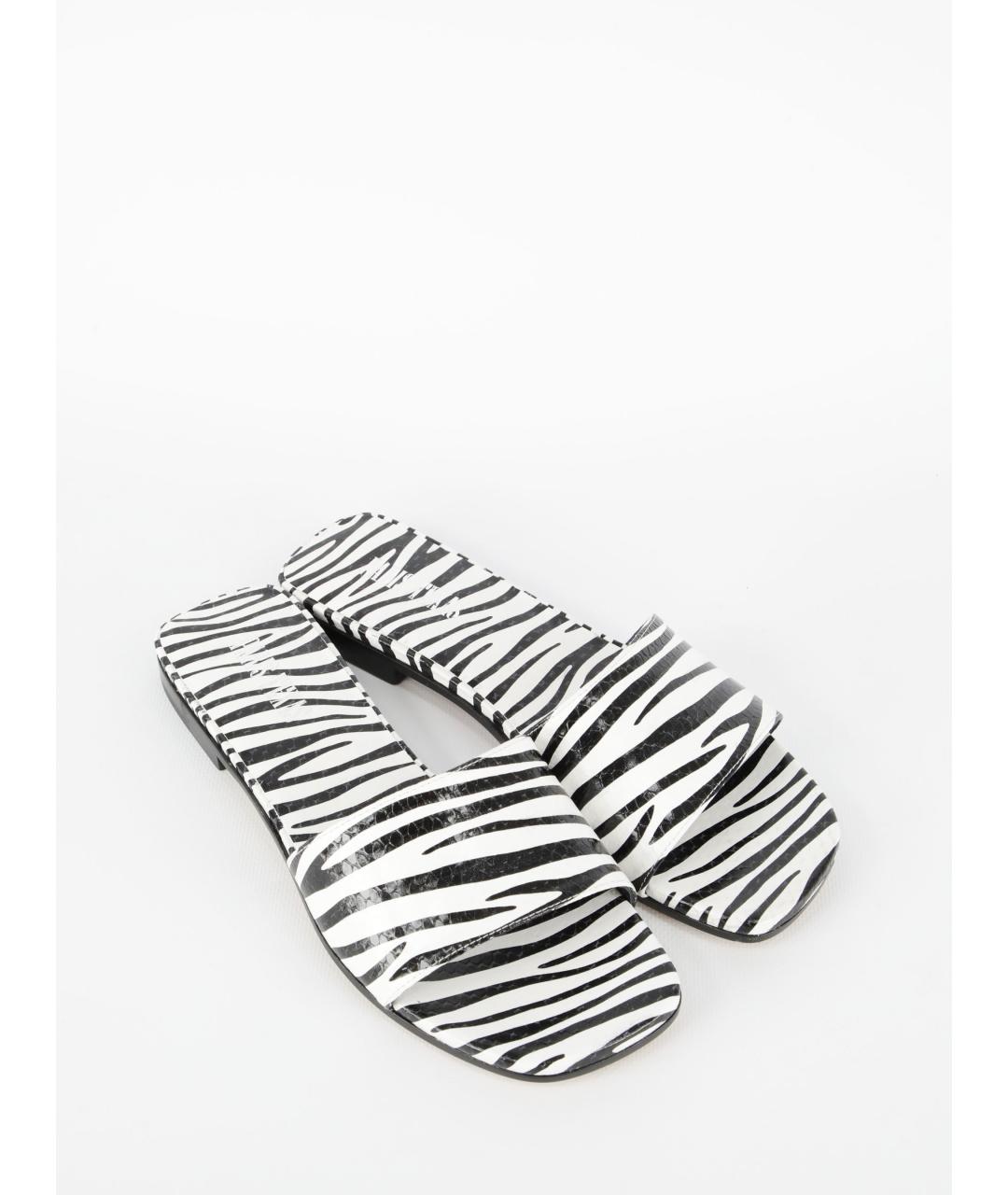 PARIS TEXAS Мульти кожаные шлепанцы, фото 5