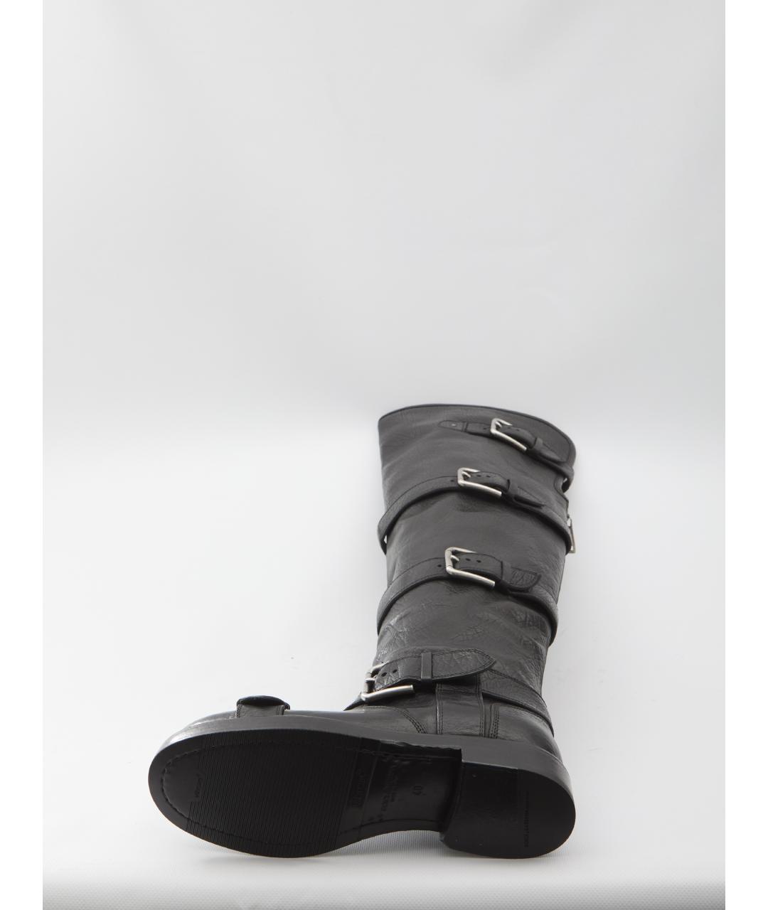 DOLCE&GABBANA Черные кожаные сапоги, фото 4