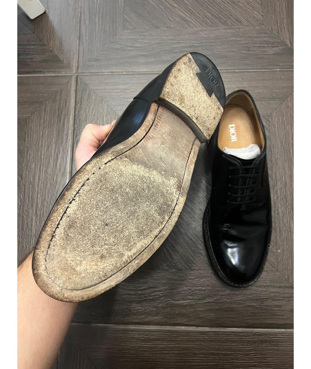 CHRISTIAN DIOR Черные туфли из лакированной кожи, фото 8