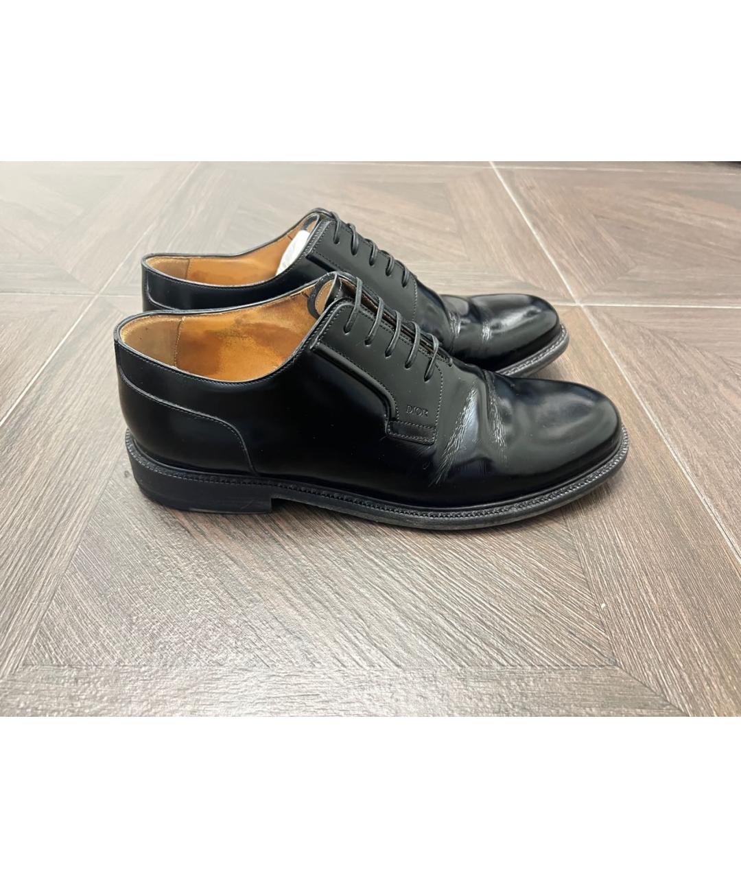 CHRISTIAN DIOR Черные туфли из лакированной кожи, фото 7