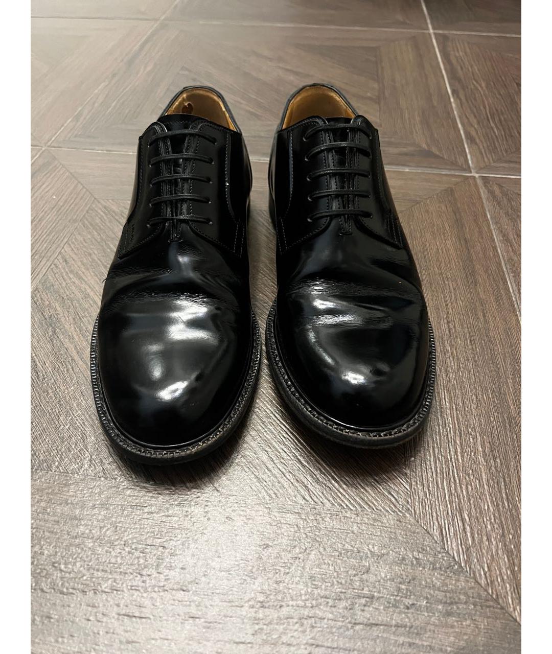 CHRISTIAN DIOR Черные туфли из лакированной кожи, фото 3