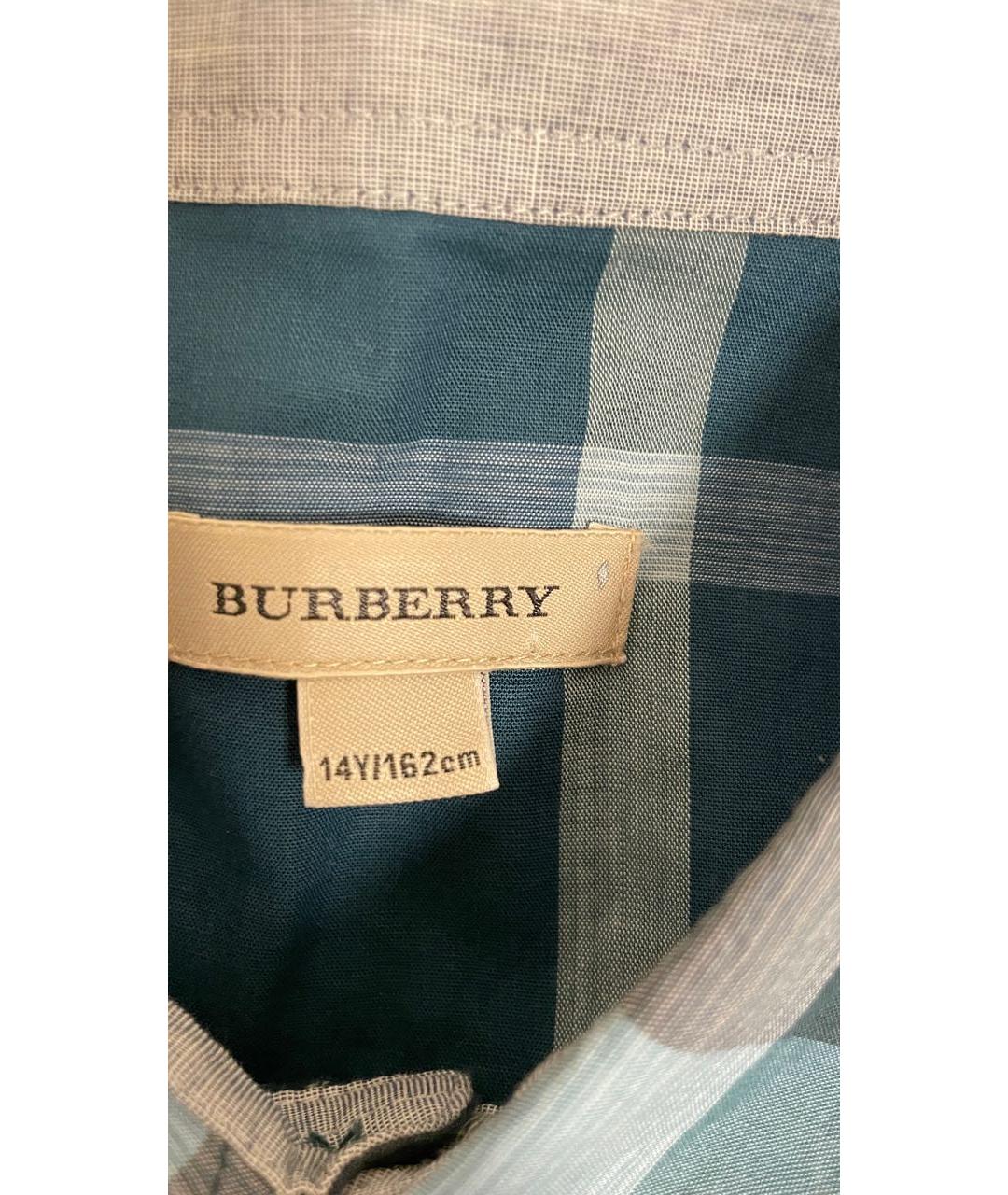 BURBERRY KIDS Мульти хлопковая детская рубашка, фото 3