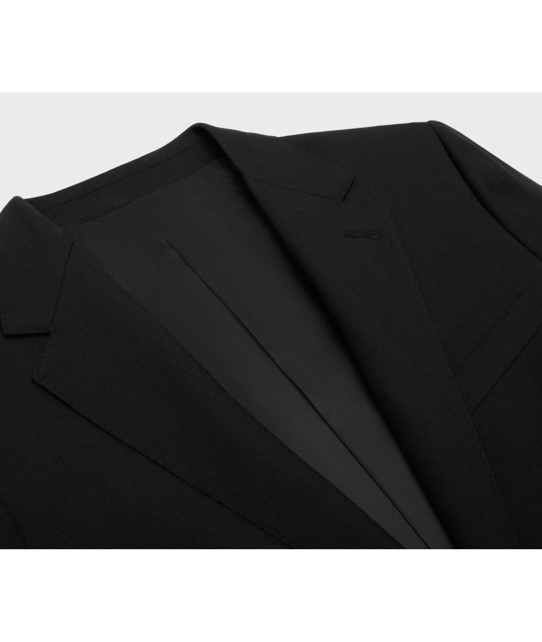 CELINE Черный шерстяной пиджак, фото 3