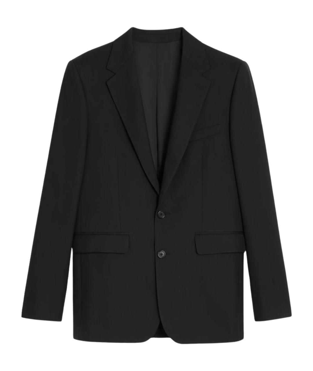 CELINE Черный шерстяной пиджак, фото 1