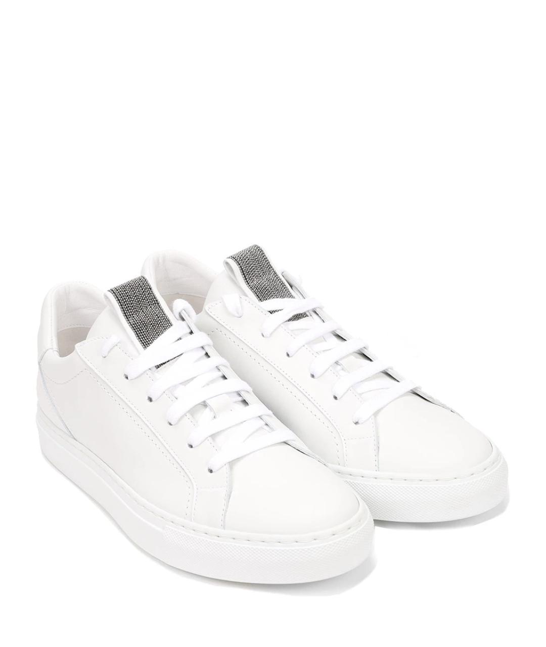 BRUNELLO CUCINELLI Белые кеды, фото 2