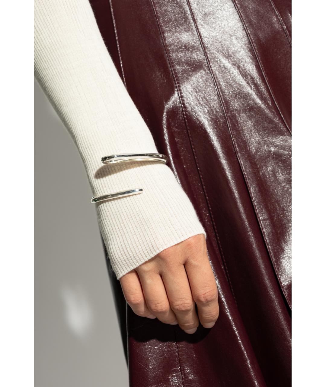 BOTTEGA VENETA Серебрянный серебряный браслет, фото 2